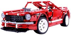 GIGABRONC Stavebnica na výrobu veľkého športového autíčka červené