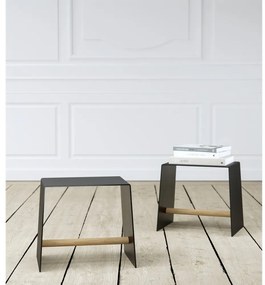 Čierna kovová stolička Bull – LIND DNA