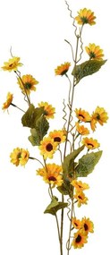 Dekorácia umelá kvetina so žltými kvetmi - 25*6*107 cm