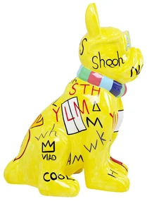 Graffiti Dog soška žltá 122 cm