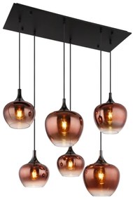 Globo 15548-6HG - Luster na lanku MAXY 6xE27/40W/230V medená
