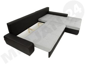 Rohová sedacia súprava Hesron (ekokoža soft 011 + lawa 06). Vlastná spoľahlivá doprava až k Vám domov. 1053590