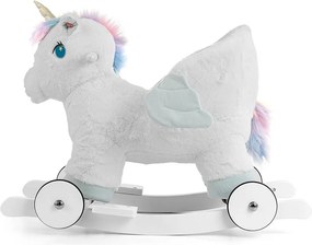 Hojdací koník s melódiou a kolieskami Milly Mally Polly Jednorožec