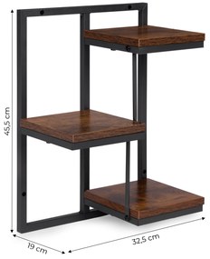 ModernHome Nástenná polica na kvety - 3 úrovne ModernHome