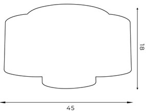 Luster prisadený ARDEN 3xE27/60W/230V biela/zlatá