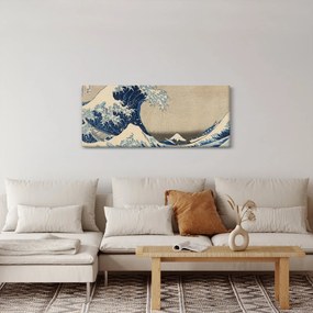 Obraz - Katsushika Hokusai, Under the Wave off Kanagawa, reprodukcia (120x50 cm)
