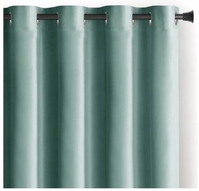 Svetlozelený zamatový dimout záves 140x270 cm Eyelets – Restilo
