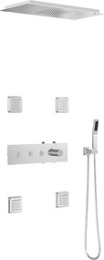 Mexen Soler, sprchová súprava pod omietku, chrómová, 7601-04-00
