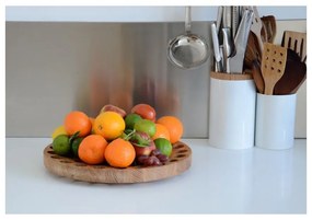 Misa na ovocie z dubového dreva Wireworks Geo, 36 cm