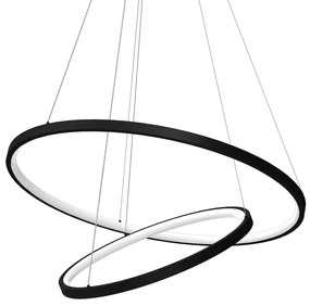 Závesné LED svietidlo Hoop, 2x LED 51w, 4000k, b