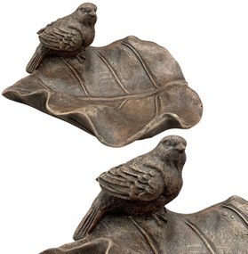 Napájadlo pre vtáky Kristopher, 9,5x16,8 cm, magnézium, hnedá