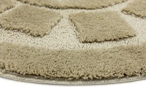 Kúpeľňový koberček svetlobéžový kruh