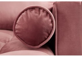 Rohová sedacia súprava 40276 Cozy - Zamat starorúžová  - Komfort-nábytok