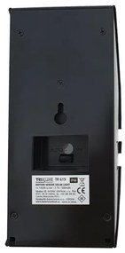 LED solárne nástenné svietidlo so senzorom LED/3,7V 500 mAh IP44 čierne