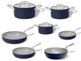 Elmich Kompletná sada keramického riadu Vital 7ks, tmavo modrá