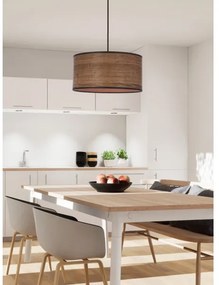 Luster na lanku LEGNO 1xE27/40W/230V pr. 30 cm hnedá