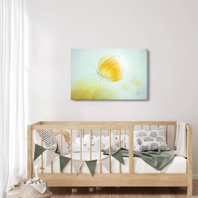 Obraz - Žltý motýľ (90x60 cm)