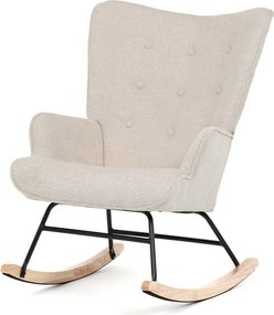 Hojdacie kreslo FABIAN — látka, krémová