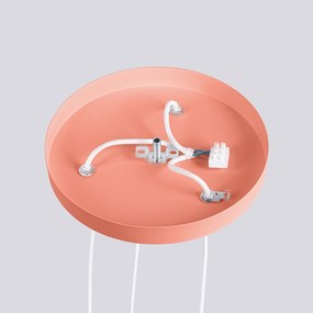 Závesné svietidlo Halo, 3x biele sklenené tienidlo, p, o