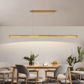 Brilagi - LED luster na lane UMEA WOOD LED/40W/230V 150 cm z kaučukového dreva