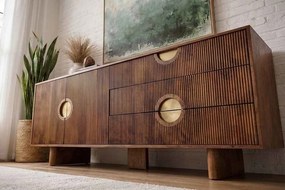 Dizajnová komoda Opaline 177 cm hnedé mango