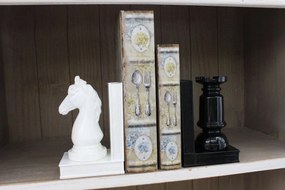 Biele a čierne zarážky na knihy 2-set