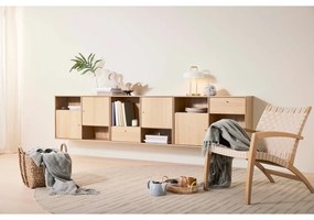 Nízka komoda v dekore duba 267x61 cm Mistral - Hammel Furniture