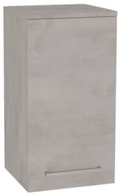 Mereo, Mereo Bino kúpeľňová skrinka horná 63 cm, ľavá, Multidecor, Chromix strieborný, MER-CN695ACST