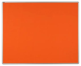 Textilná nástenka ekoTAB v hliníkovom ráme, 1500 x 1200 mm, oranžová