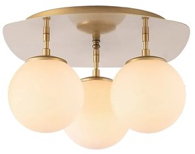 Stropné svietidlo v zlatej farbe so skleneným tienidlom 37x44 cm Well – Opviq lights