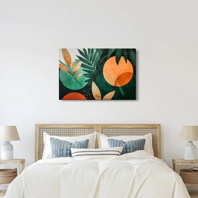 Obraz - Geometrické prírodné motívy (90x60 cm)