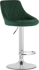 AKCIA Zelená barová stolička VELVET KAST II. akosť