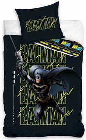 TipTrade Bavlnené obliečky 140x200 + 70x90 cm - Batman Temný rytier