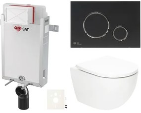 Závesný WC set na zamurovanie SAT Fusion SIKOSZTORFU78