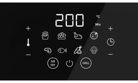 WMF - Teplovzdušná fritéza MULTI TASTE 1550W/230V čierna