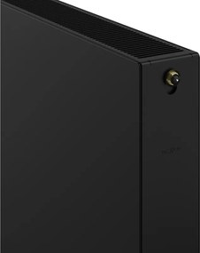 Mexen, Mexen Flat CVF22 panelový radiátor 600 x 1400 mm, spodné pripojenie, 2215 W, čierny - W622F-060-140-70