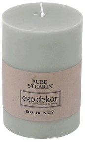 Tyrkysovomodrá sviečka Eco candles by Ego dekor Friendly, doba horenia 37 h
