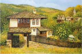 Obraz - Chalúpky v lete (90x60 cm)