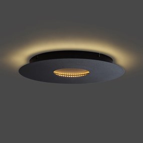 Moderné stropné svietidlo čierne 40 cm vrátane LED s 3-stupňovým stmievaním - Morning