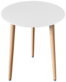 Okrúhly stôl KAMI biely 60 cm