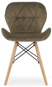 Jedálenská stolička LAGO hnedá (hnedé nohy)