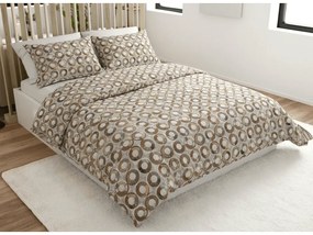 Obliečky z mikrovlákna CIRELLO hnedo-sivé Rozmer obliečky: 70 x 90 cm | 140 x 200 cm