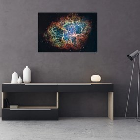 Obraz - Krabie hmlovina (90x60 cm)