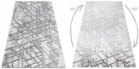Dywany Łuszczów HRUBÝ KOBEREC DO OBÝVAČKY 80x300 GEOMETRICKÝ #AT4484