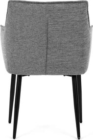 Jedálenská stolička sivá DCH-J2139 GREY2