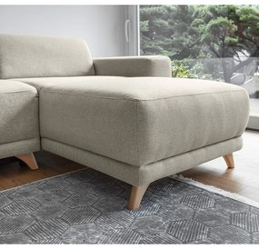 Béžová rozkladacia/s úložným priestorom rohová pohovka Classy Sophie – Miuform