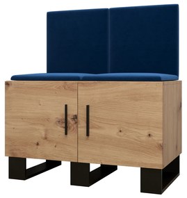 Predsieňová zostava Amanda 19 (dub artisan + modrá). Akcia -46%. Vlastná spoľahlivá doprava až k Vám domov. 1086024