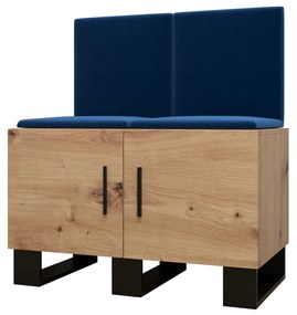 Predsieňová zostava Amanda 19 (dub artisan + modrá). Vlastná spoľahlivá doprava až k Vám domov. 1086024