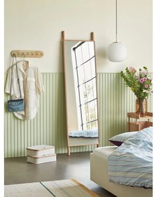 Biele závesné svietidlo so skleneným tienidlom ø 32 cm Serene – Hübsch