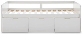 Biela detská posteľ s úložným priestorom 90x190 cm Abbott – Marckeric